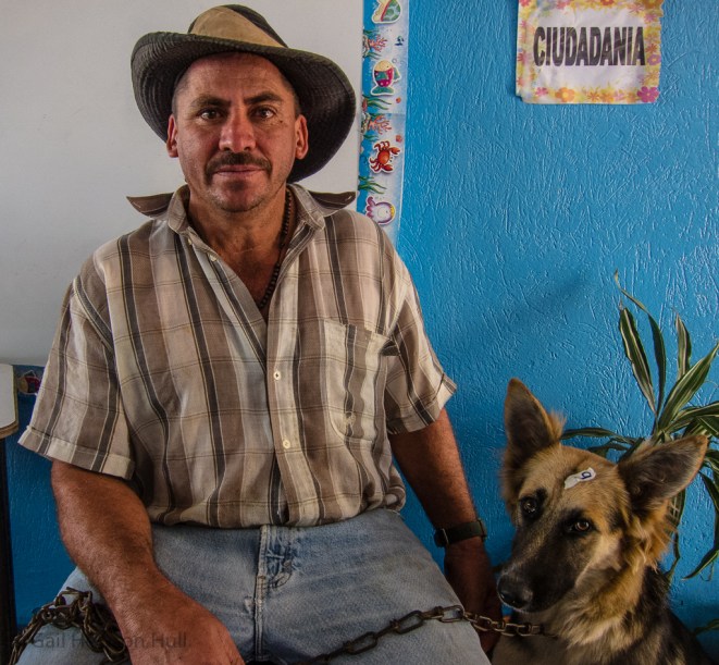 Campesino at dog and cat neuter and spay clinic, San Vito, Costa Rica, 2014